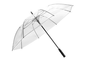 Del PVC arco abierto automático del paraguas en forma de cúpula claro derecho costillas de 42 pulgadas 8