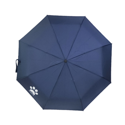 Paraguas plegable del impermeable de la pongis 3 fantásticos con la manija del almacenamiento