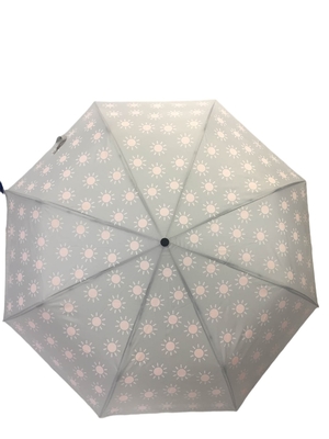 Paraguas abierto manual de la tela de la pongis de la promoción con la impresión mágica