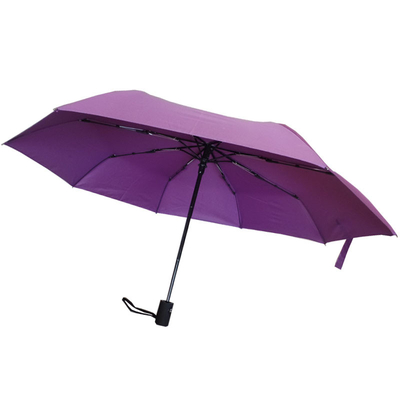 Plegamiento a prueba de viento Mini Umbrella With Fiberglass Frame de la tela de la pongis